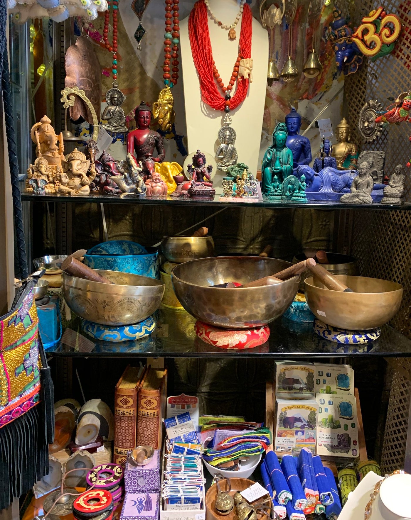 Singing bowls and Statues from Nepal and India