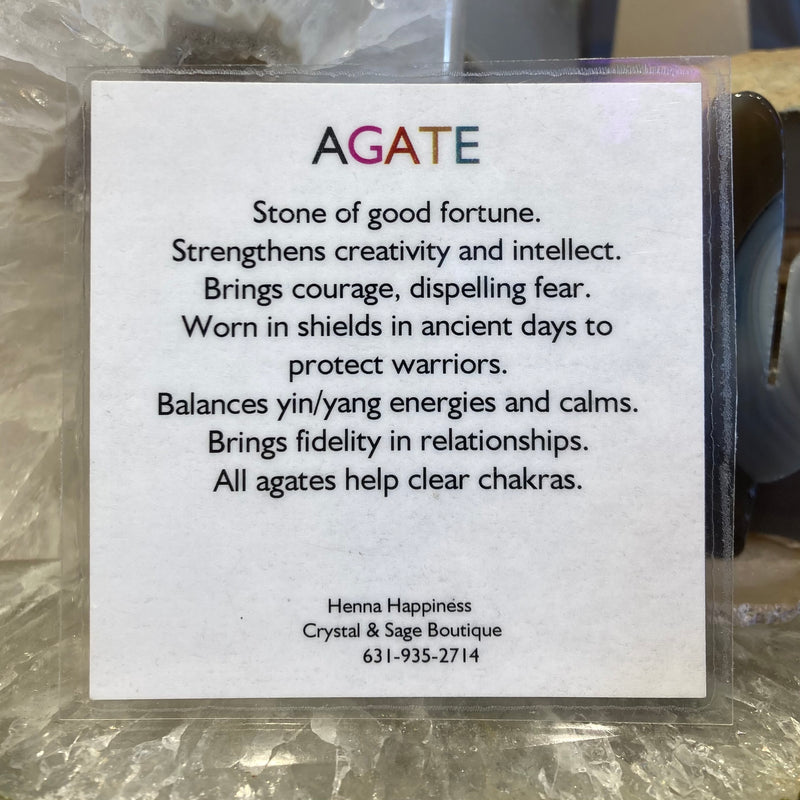 Agate with Amethyst Cluster