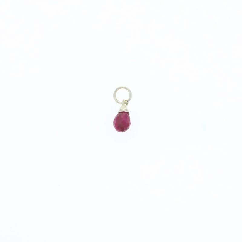 Natural Birthstones Charm: 14K Gold Filled / July