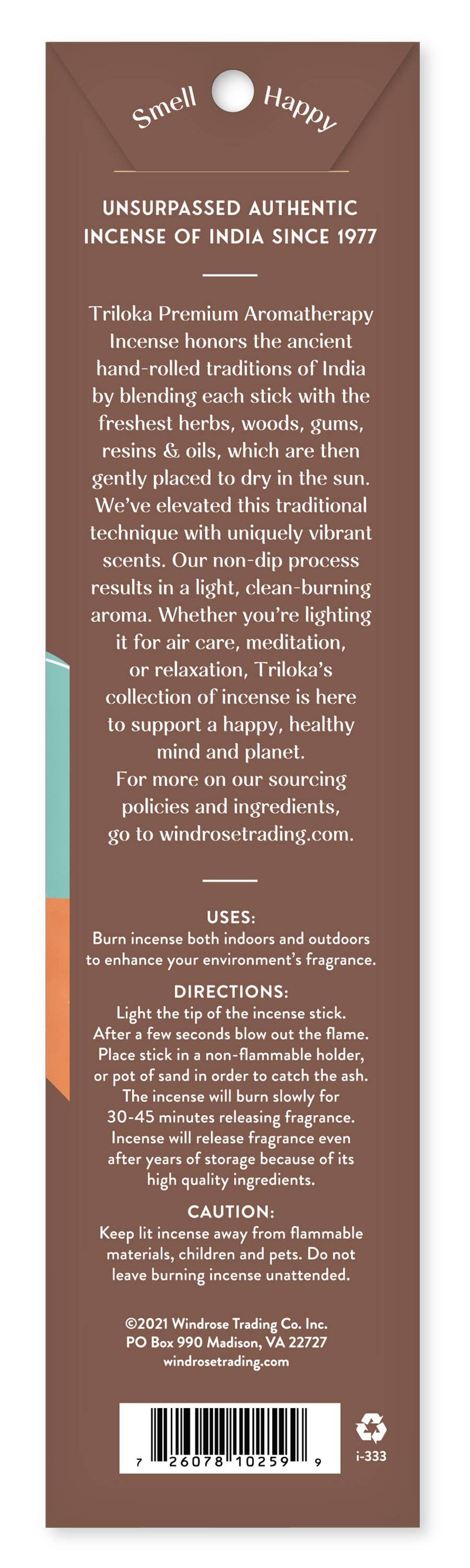 Triloka Frank-Myrrh-Sandalwood Blend Premium Incense