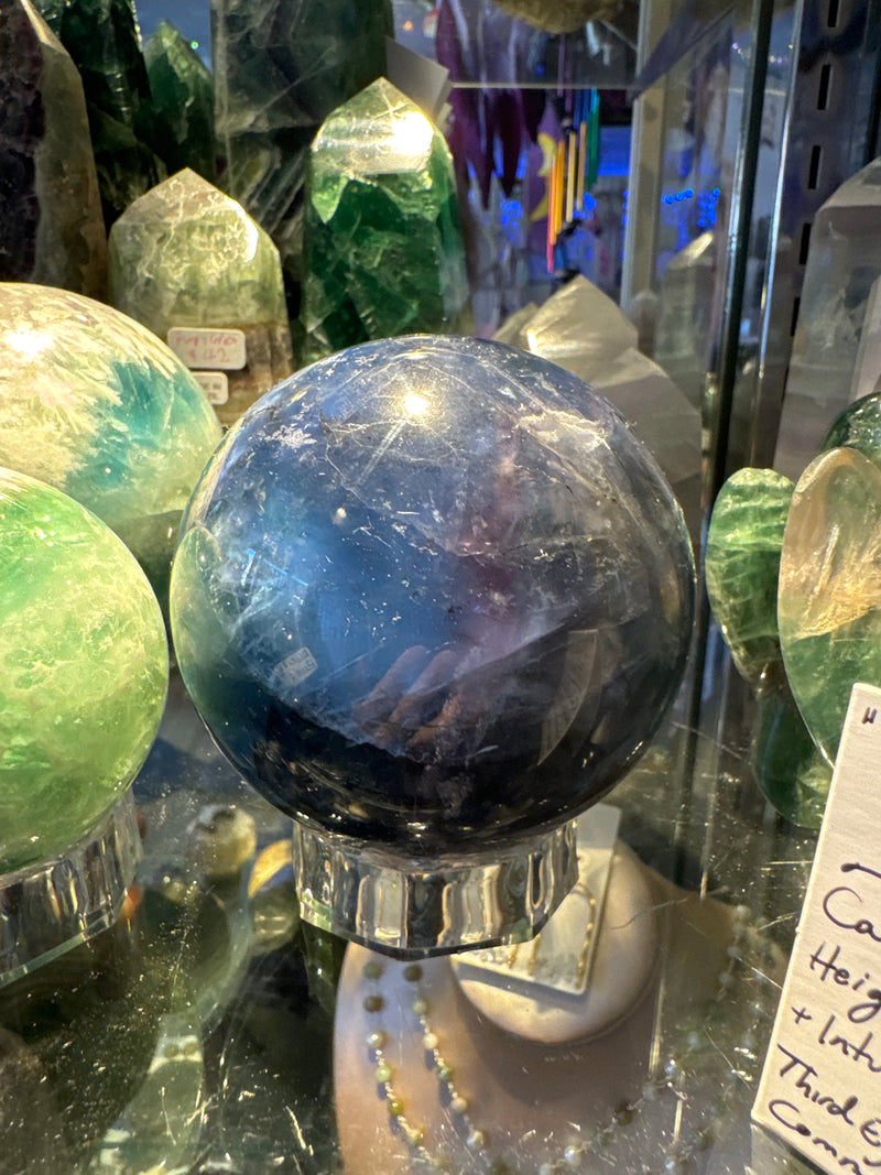 Blue Fluorite Sphere