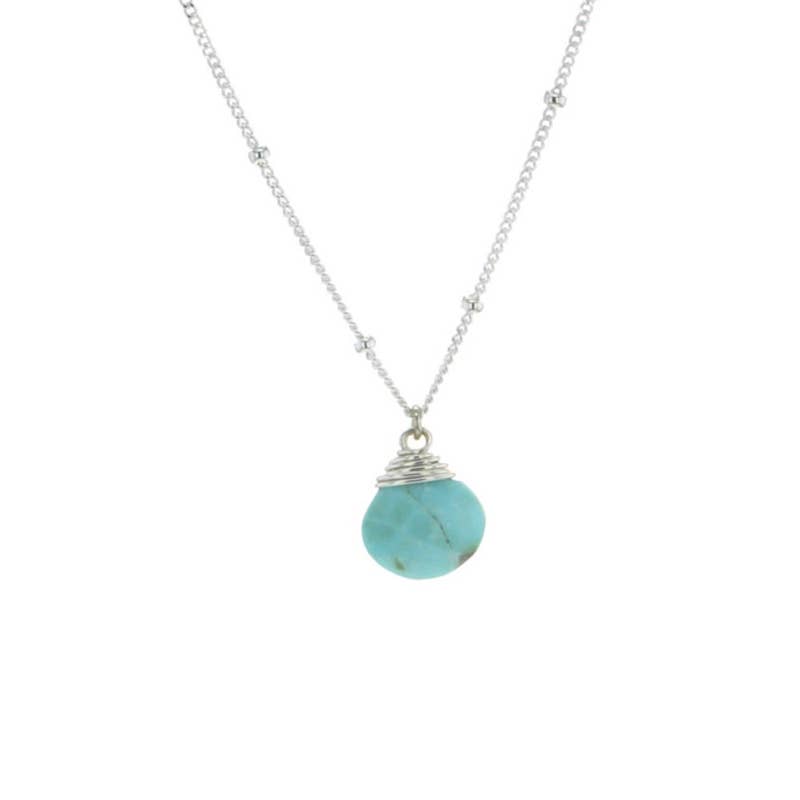 Trinket Stone Necklaces: 16 inches / Coin Pearl / Sterling Silver