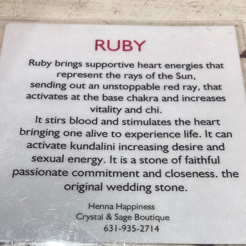 Ruby pendant