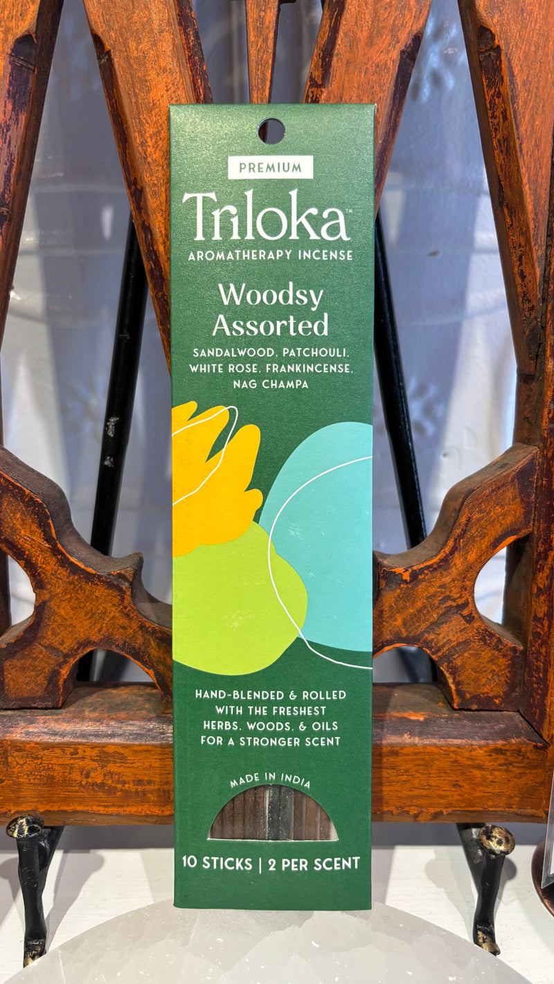 Triloka Aromatherapy Woodsy Assorted Incense