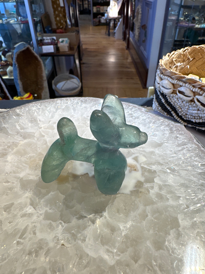Balloon Dog Green Fluorite