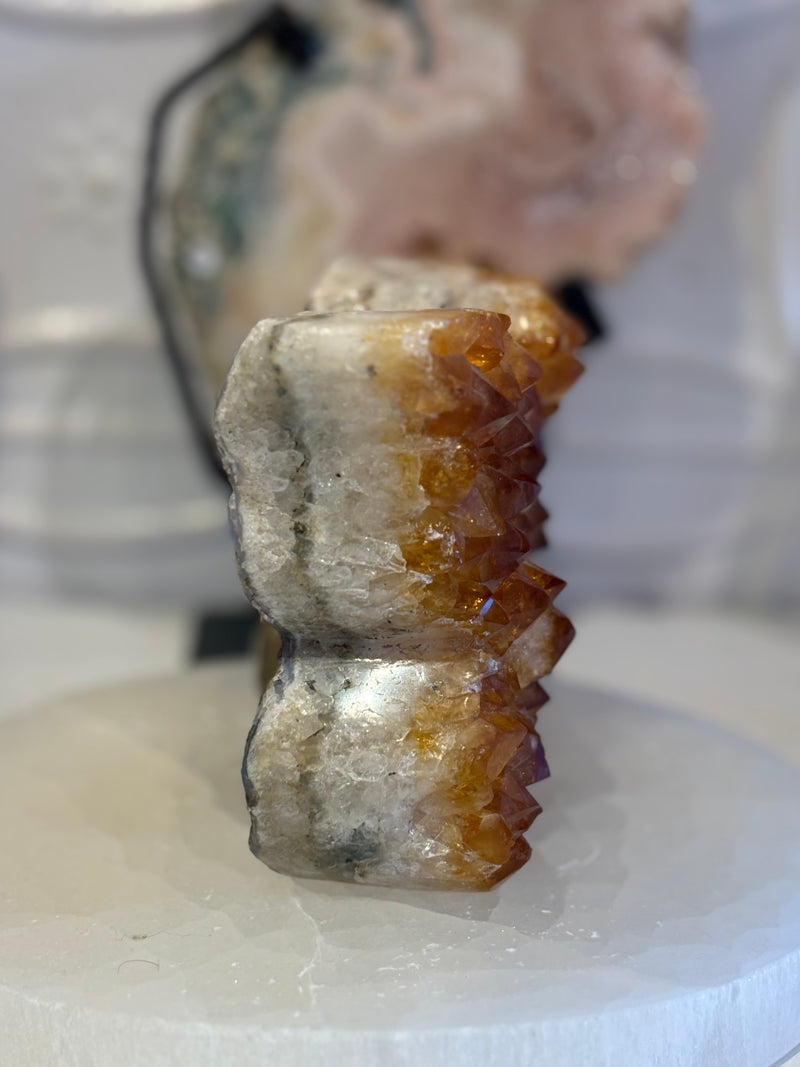 Citrine Butterfly Figurine