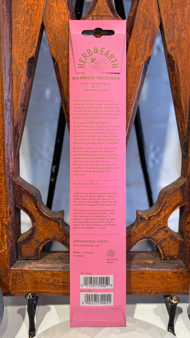 Herb & Earth Rose Incense