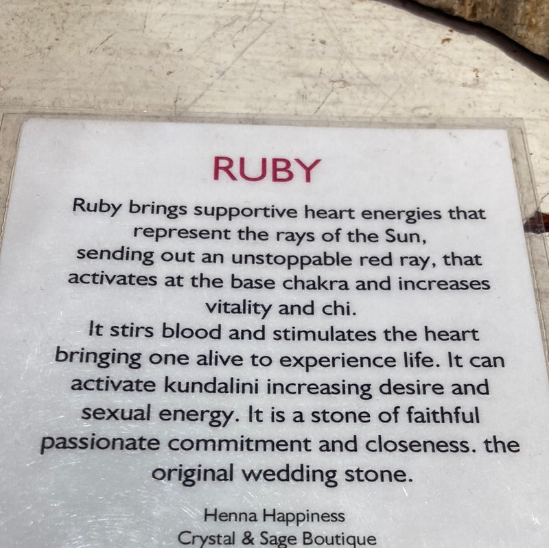 Ruby pendent