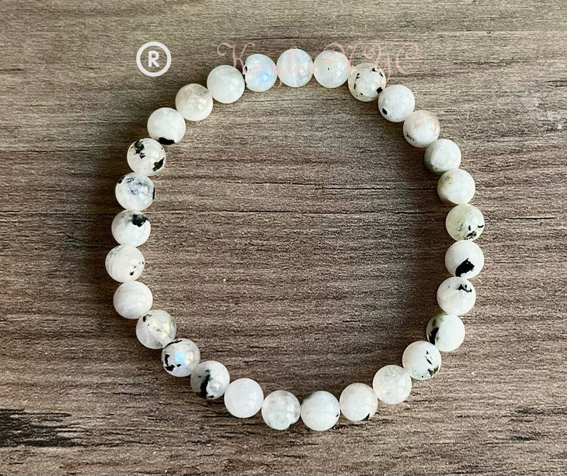 Rainbow Moonstone 6mm 7.5”