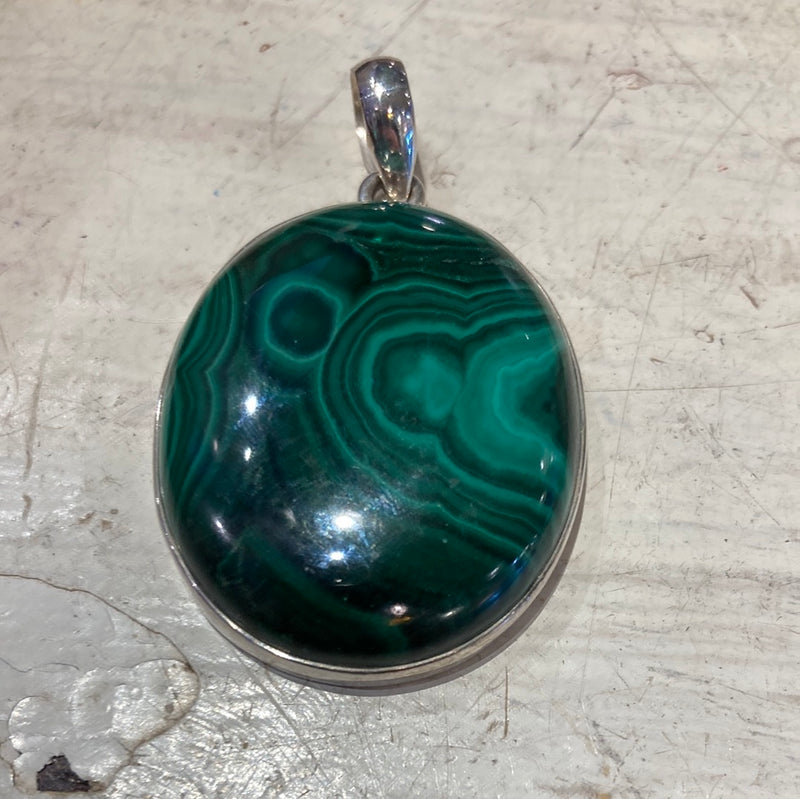 Malachite pendent