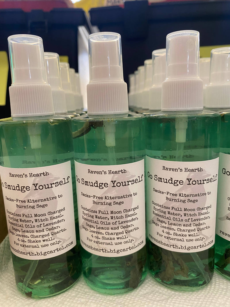 Sage Room Spray
Smoke-Free Cleansing 
“Go Smudge Yourself”: Glass bottle