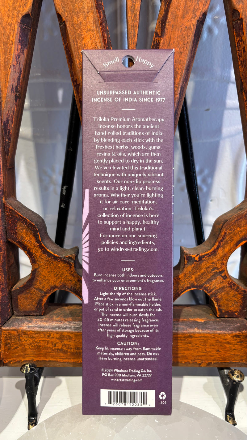 Triloka Aromatherapy Jasmine Incense
