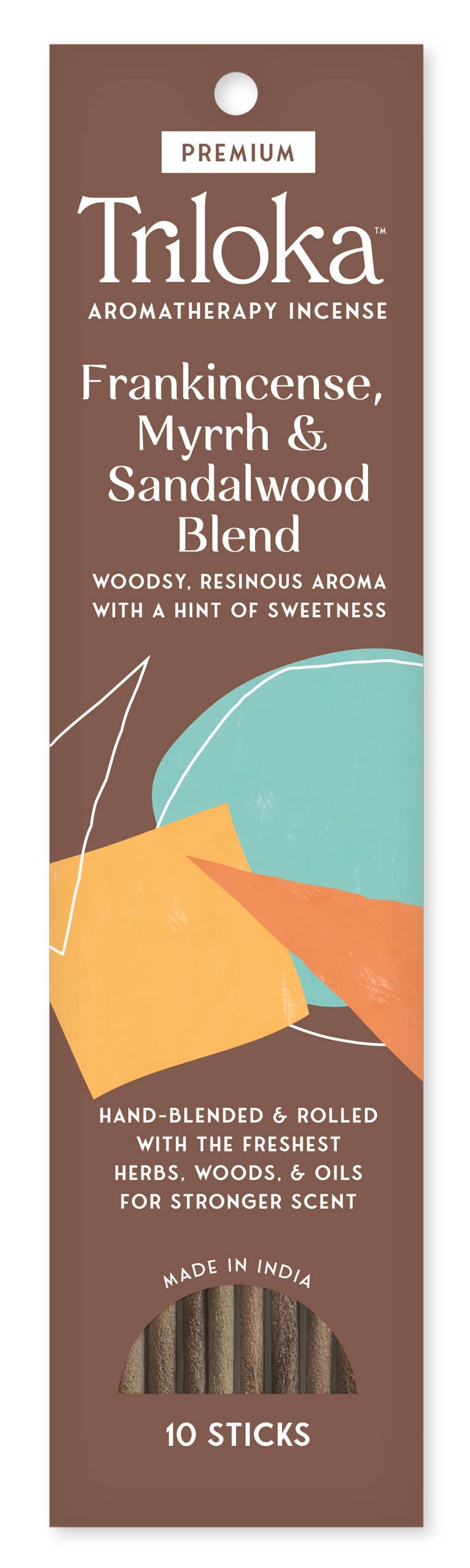 Triloka Frank-Myrrh-Sandalwood Blend Premium Incense