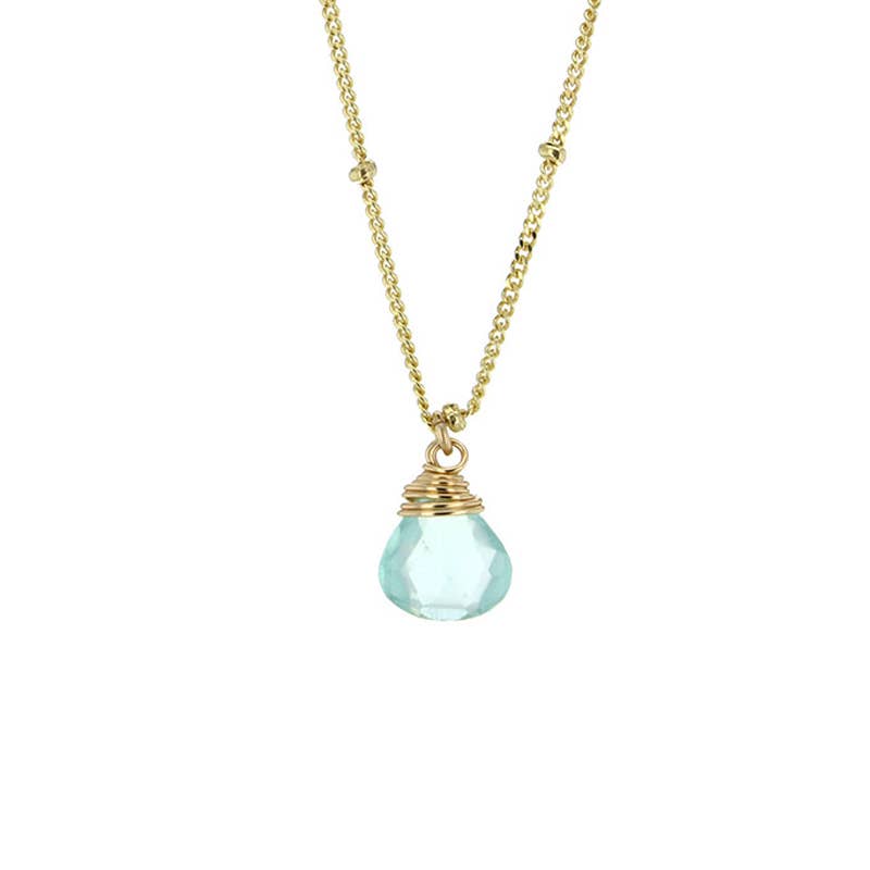 Trinket Stone Necklaces: 16 inches / Coin Pearl / Gold Vermeil