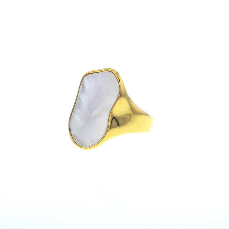 Waterproof Alice Ring: PVD Gold Plating / 7