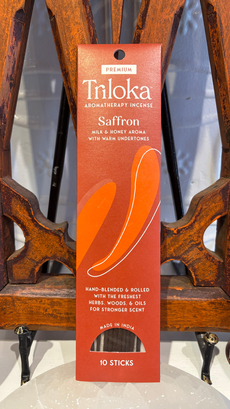 Triloka Aromatherapy Saffron Incense
