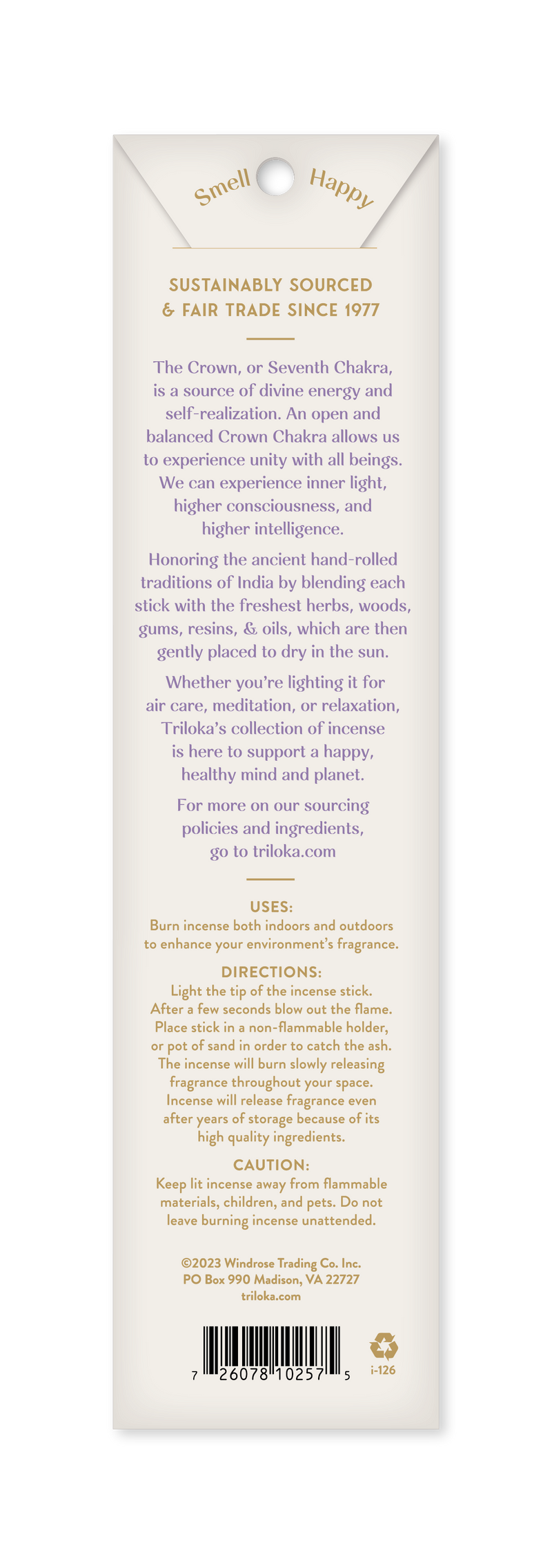 Triloka Crown Chakra Incense