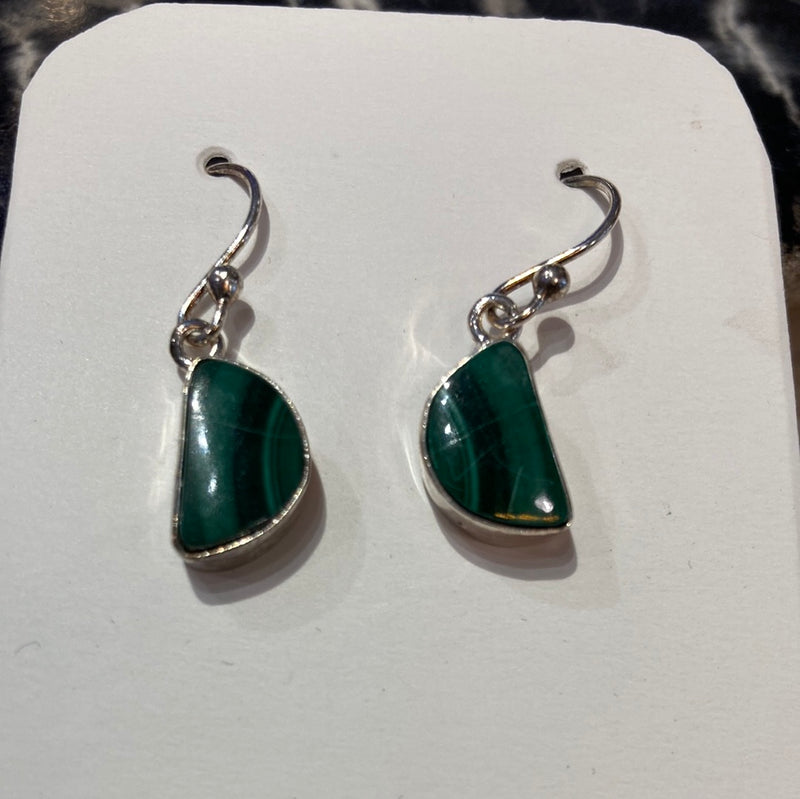 Malachite earrings