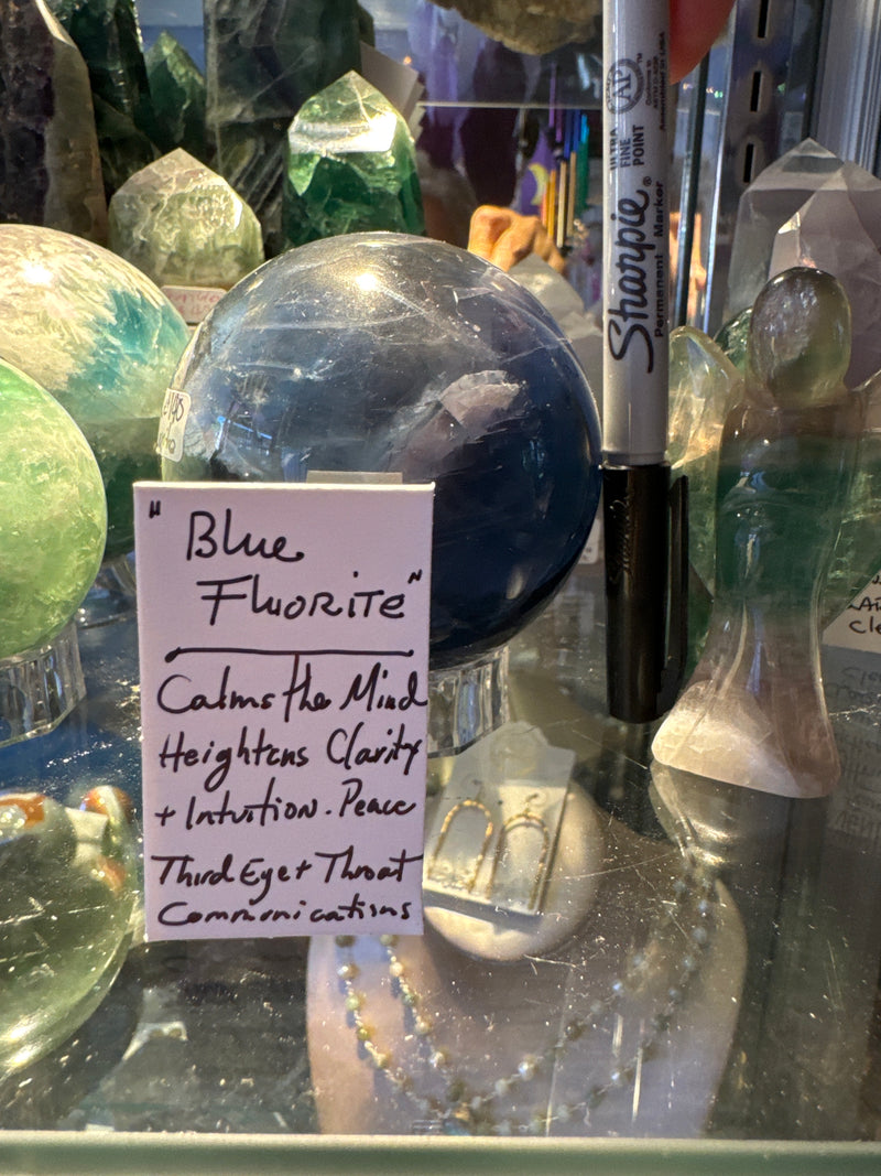 Blue Fluorite Sphere