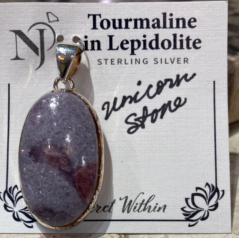 Unicorn stone pendant