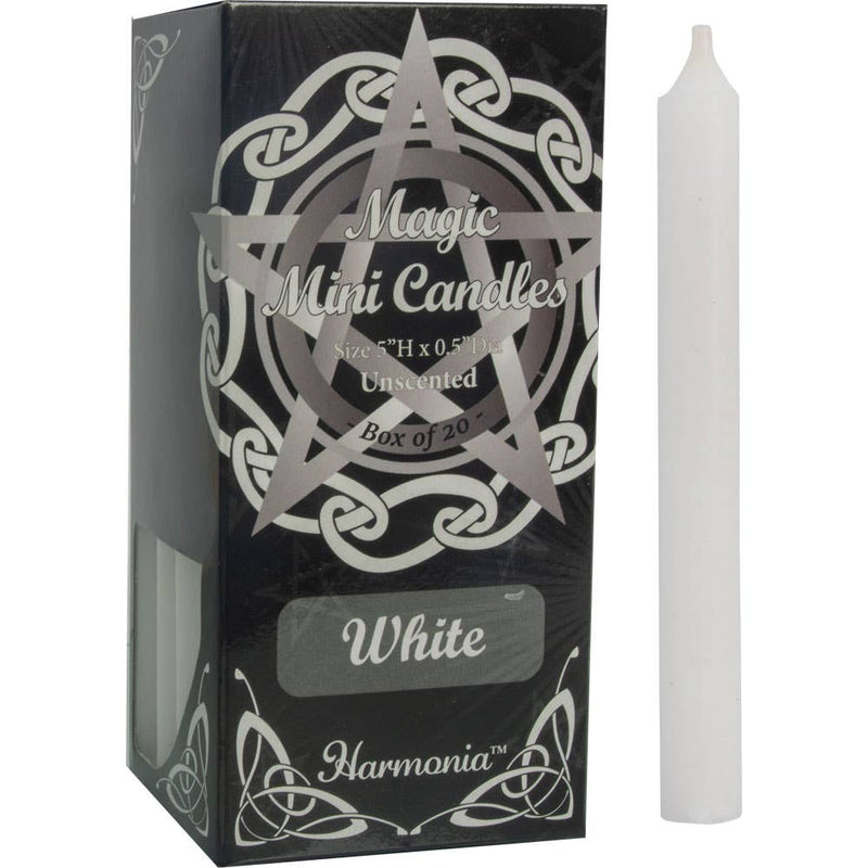 Mini Ritual Candles White (Pack of 20)