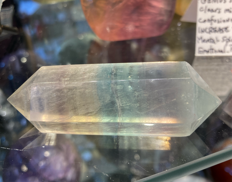 Double Terminated “Candy” Fluorite Point