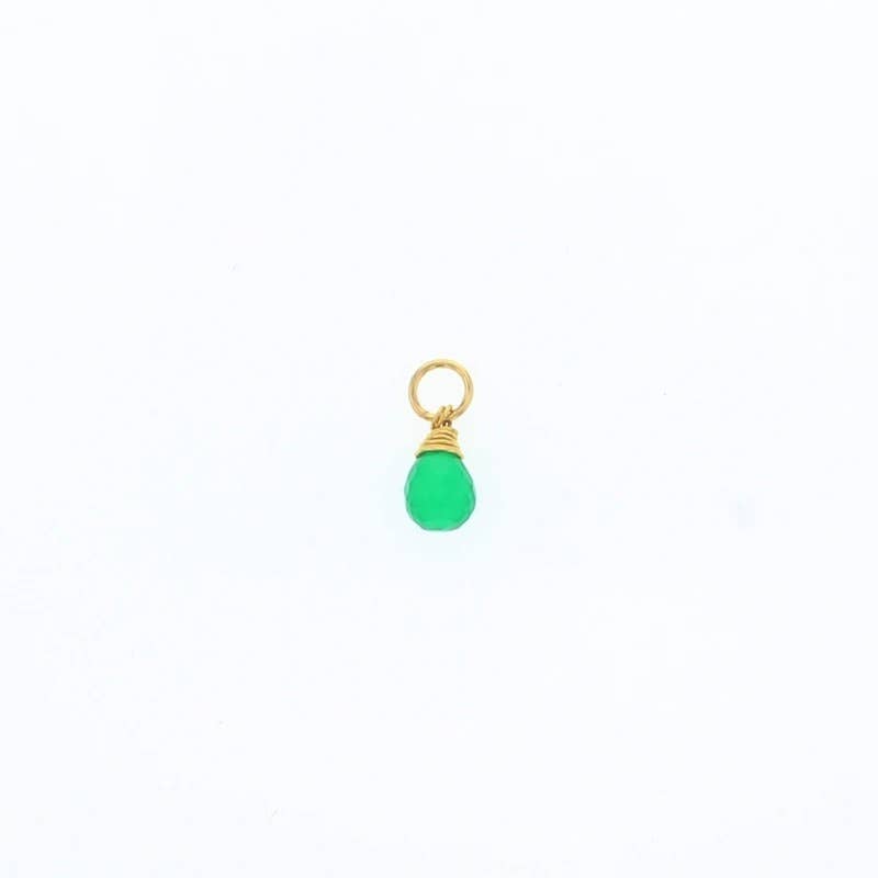 Natural Birthstones Charm: 14K Gold Filled / July