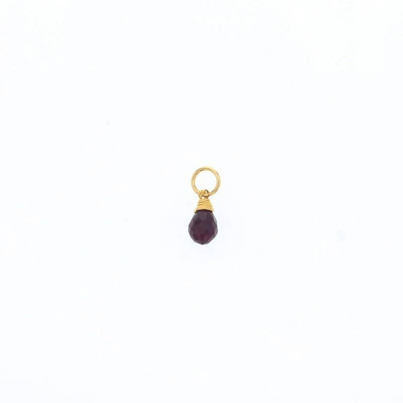 Natural Birthstones Charm: 14K Gold Filled / July