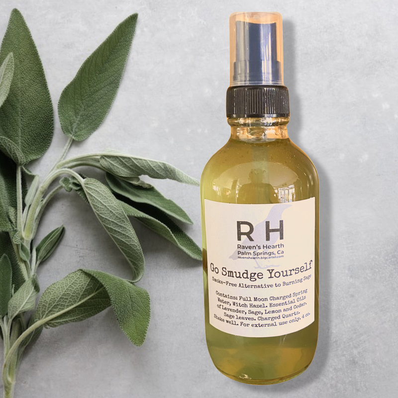 Sage Room Spray
Smoke-Free Cleansing 
“Go Smudge Yourself”: Glass bottle