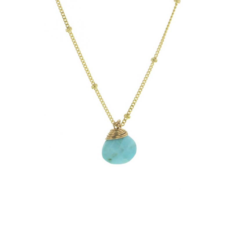 Trinket Stone Necklaces: 16 inches / Coin Pearl / Gold Vermeil