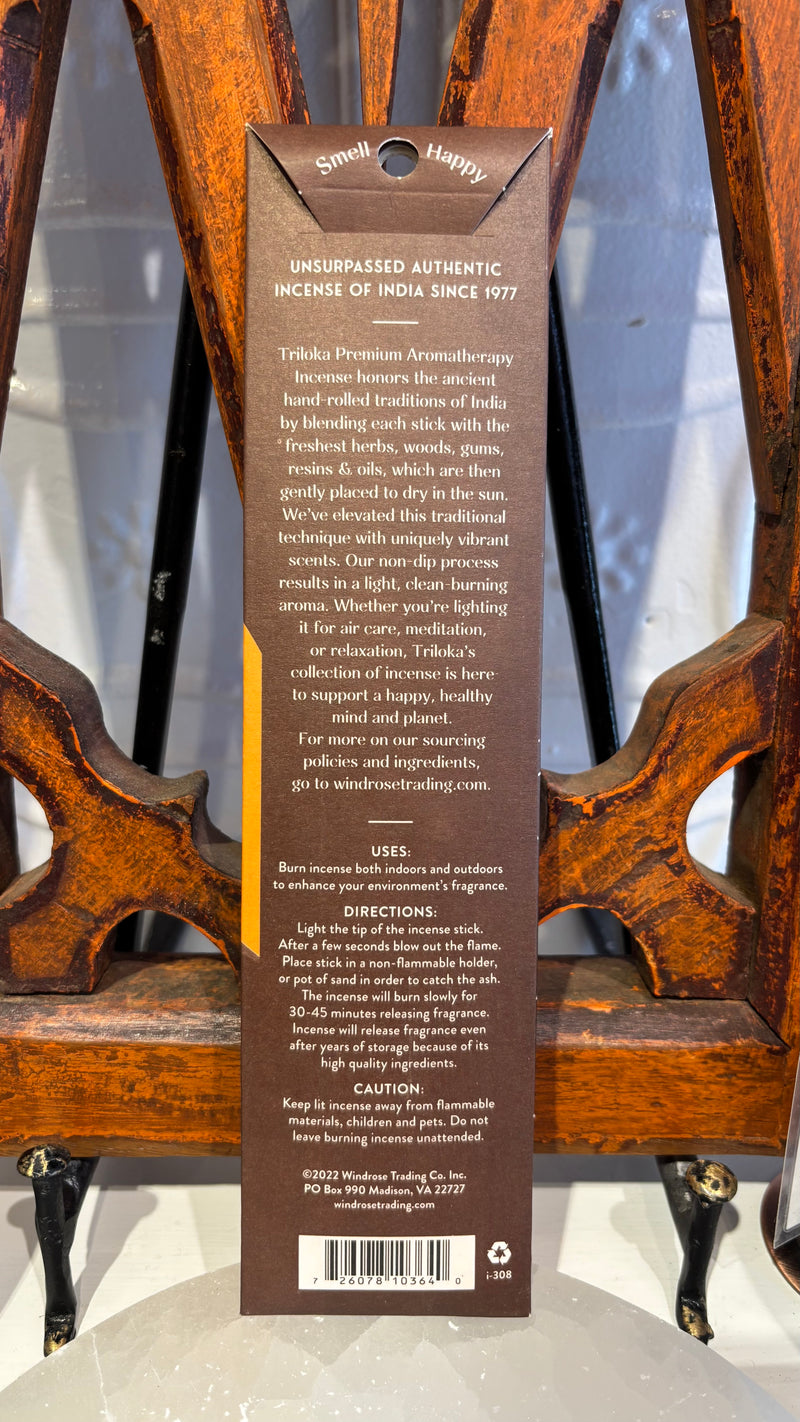 Triloka Aromatherapy Ginger Incense