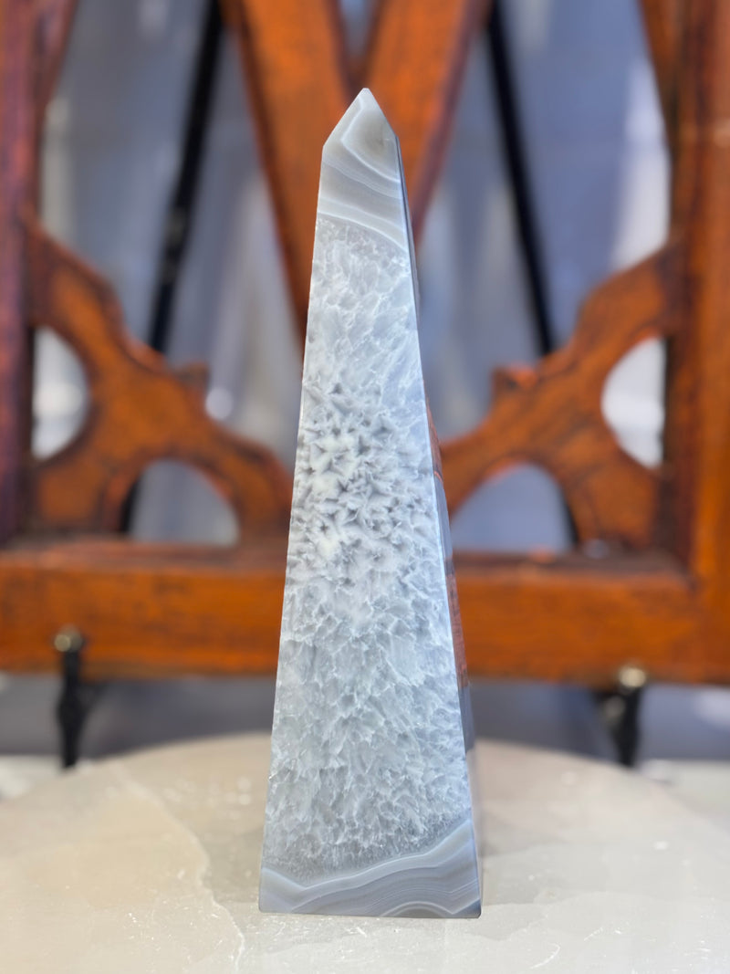 Druzy Agate Tower