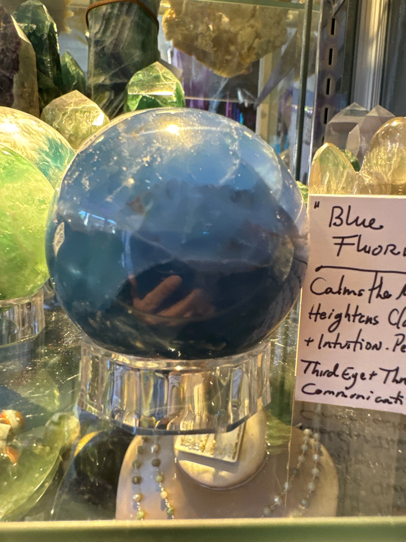 Blue Fluorite Sphere