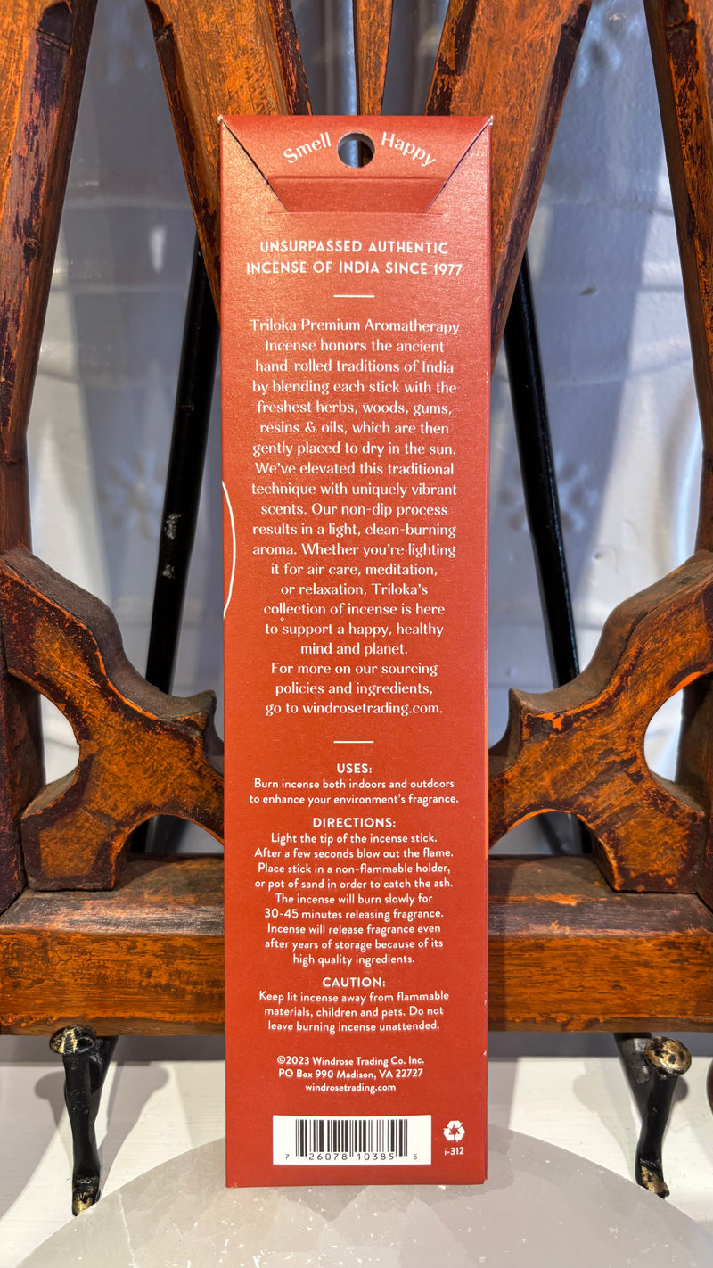 Triloka Aromatherapy Saffron Incense