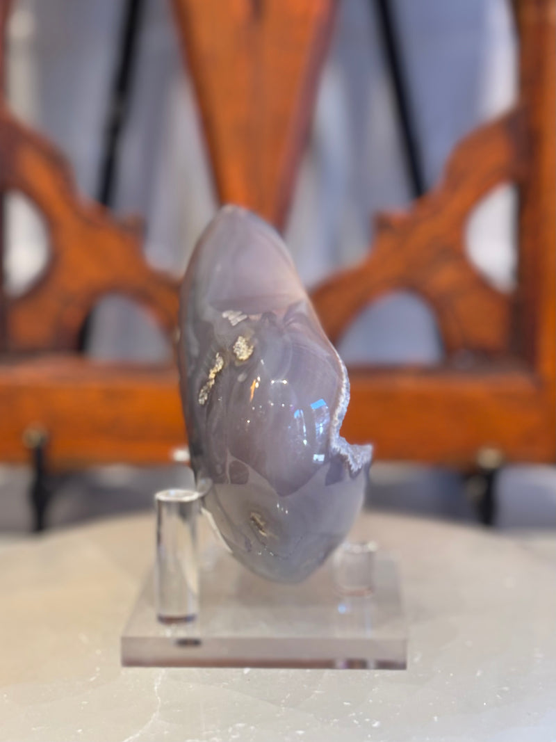 Druzy Agate Heart