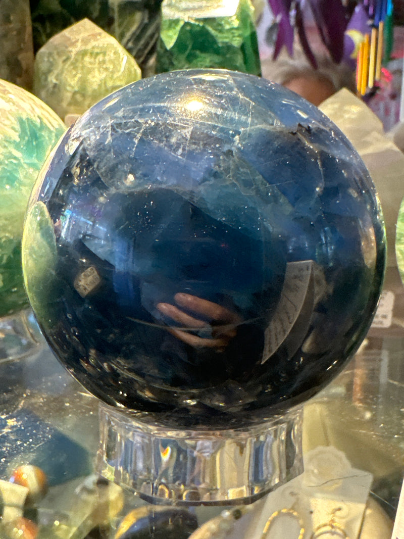 Blue Fluorite Sphere