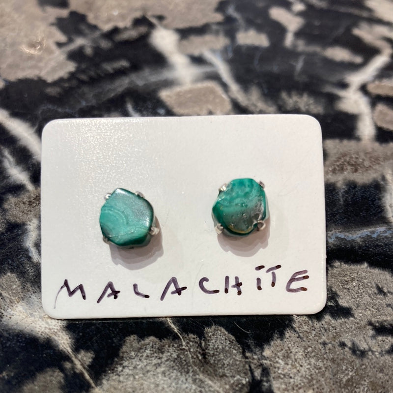 Malachite earrings