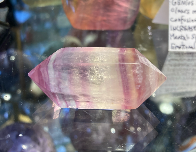 Double Terminated “Candy” Fluorite Point