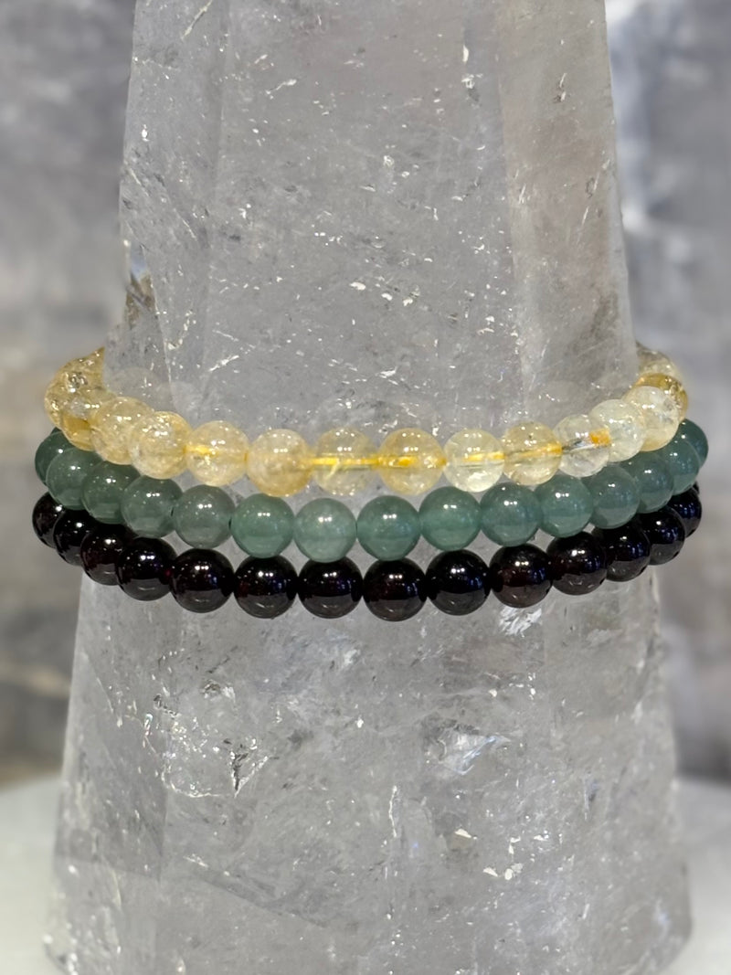 Abundance & Prosperity, Set of 3 Beaded Bracelets