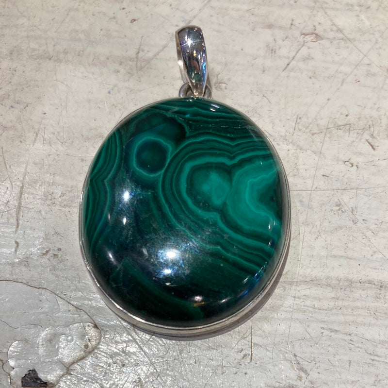 Malachite pendent