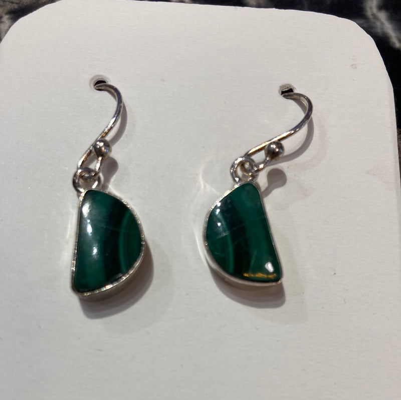 Malachite earrings