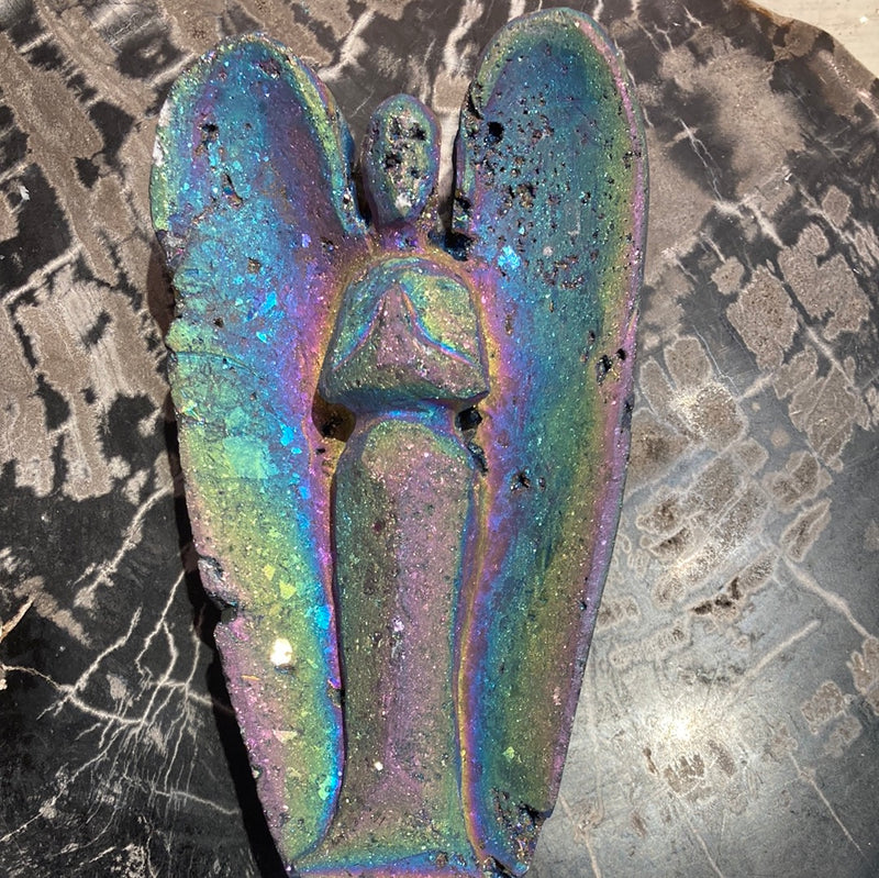 Titanium aura Quartz angel