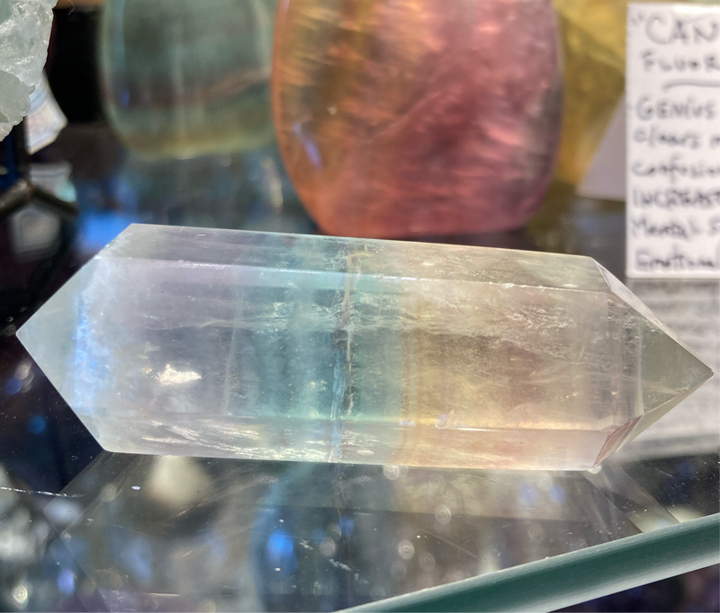 Double Terminated “Candy” Fluorite Point