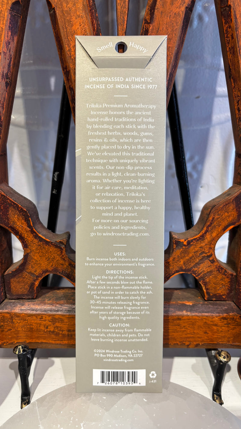 Triloka Aromatherapy White Sage Incense