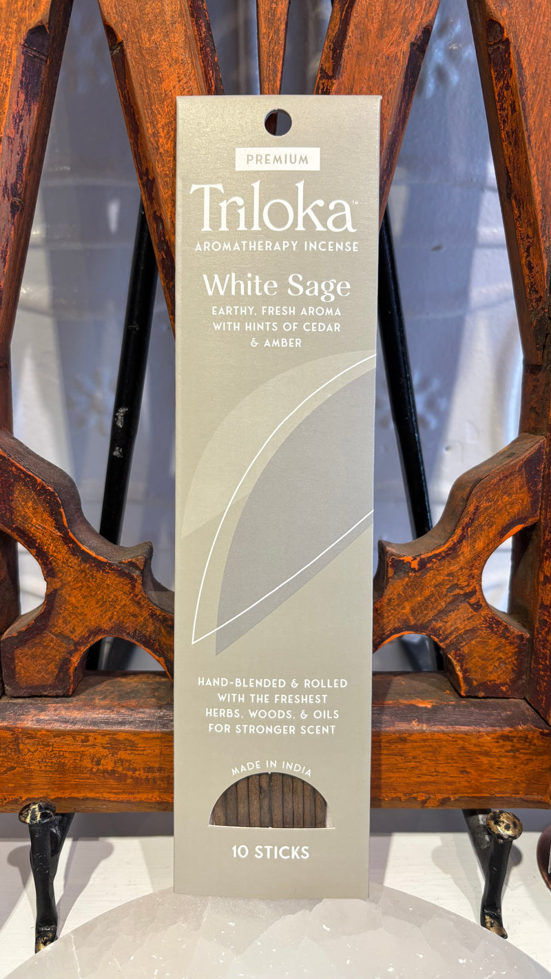 Triloka Aromatherapy White Sage Incense