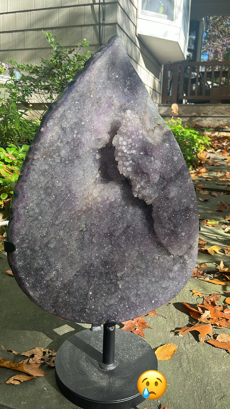Tear Drop Druzy Amethyst
