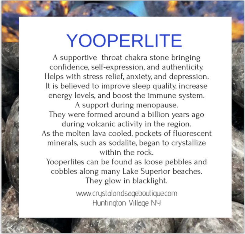 Yooperlite aka Emberlite Frenchie Dogs Crystal Healing