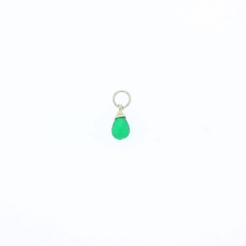 Natural Birthstones Charm: 14K Gold Filled / July