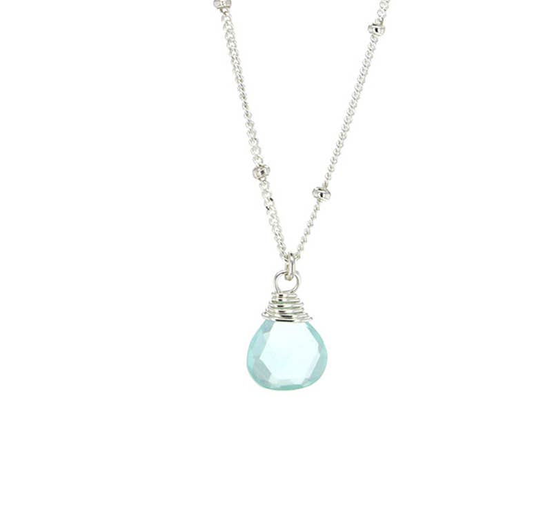 Trinket Stone Necklaces: 16 inches / Coin Pearl / Sterling Silver