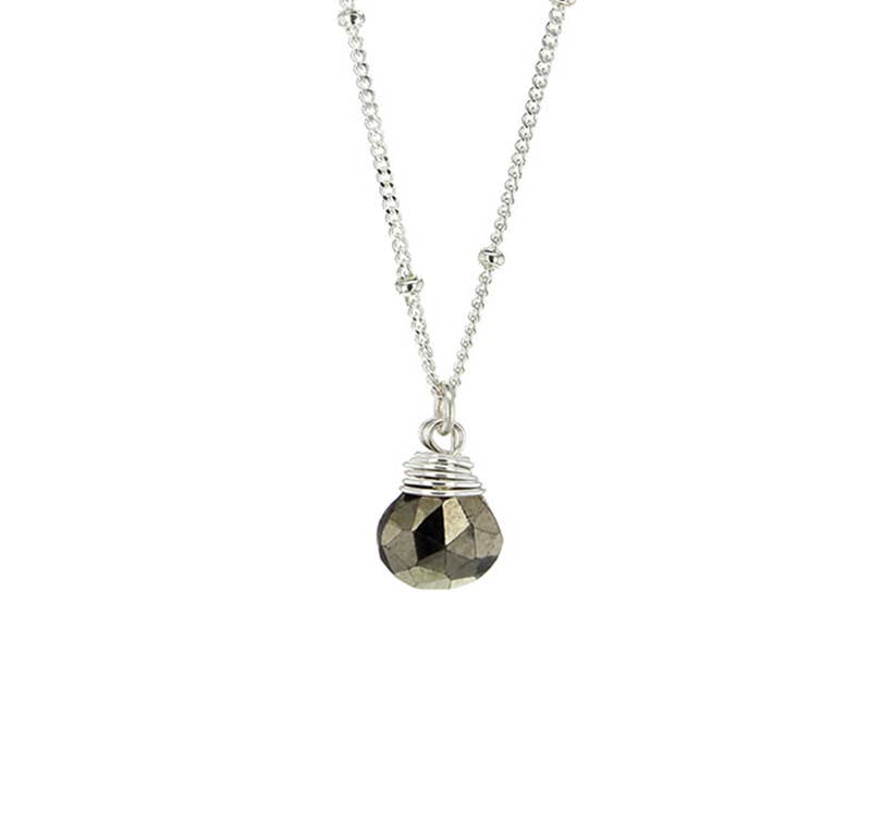 Trinket Stone Necklaces: 16 inches / Coin Pearl / Sterling Silver